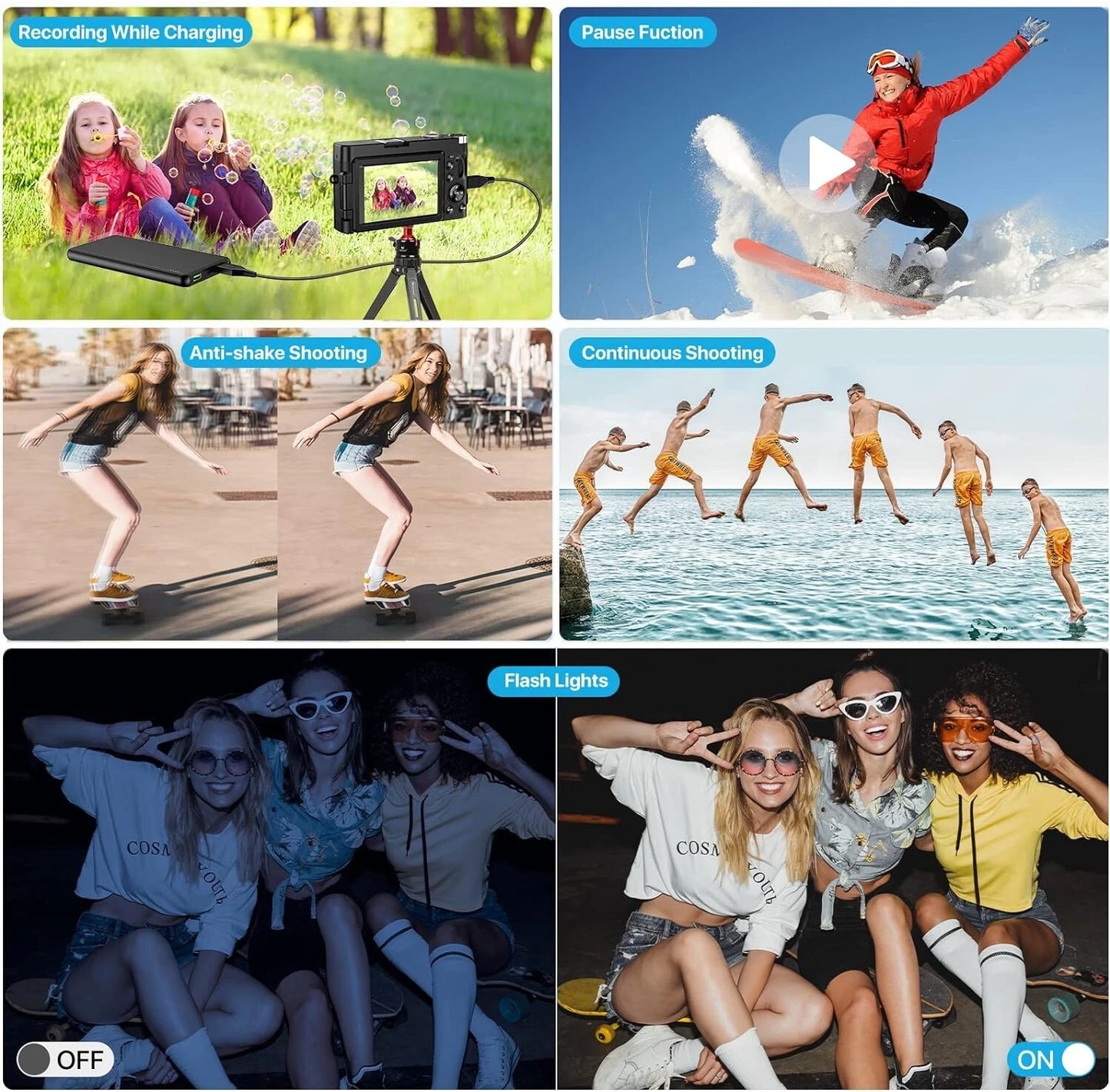 4K Vlogging Camcorder 48MP with HDMI Out — 18X Zoom