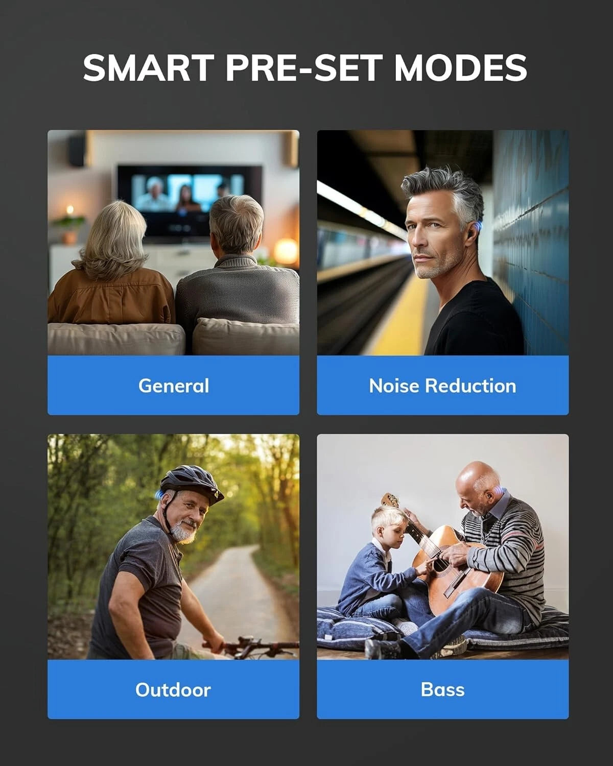 Rechargeable ITE Hearing Aids (Pair) — Compact Model