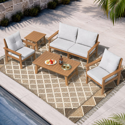 Four-seater outdoor sofa