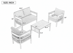 Patio Furniture and Outdoor table - gray