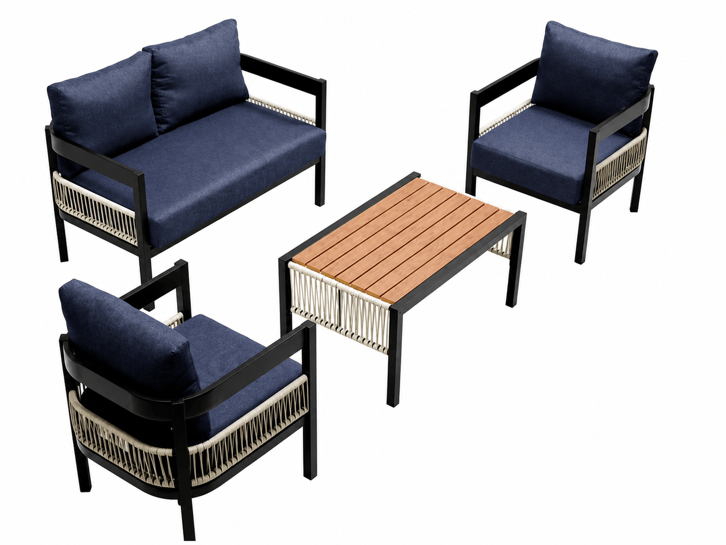 Patio Furniture and Outdoor table - blue