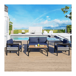 Patio Furniture and Outdoor table - blue