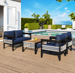 Patio Furniture and Outdoor table - blue
