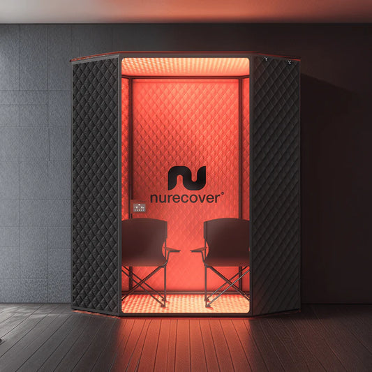 Nurecover SaunaPlus — XL Portable Home Sauna w/ Dual Steamers + Red Light (Brand New)