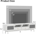 86.6" Modern TV Console - Fits 80 inch TV