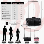 23" Rolling Dance Competition Bag with Garment Rack
