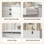 Slim Shoe Storage Cabinet - Hides 10 Pairs, Pet-Proof - White