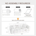 84" Cloud Couch - Oversized Deep Seat 3-Seater Sofa