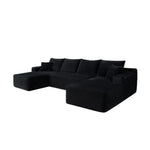 134" Cloud Sectional Sofa with U-Shape Chaise