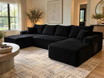 134" Cloud Sectional Sofa with U-Shape Chaise