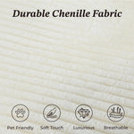 CHITA 112" Cream Corduroy L-Shaped Sectional