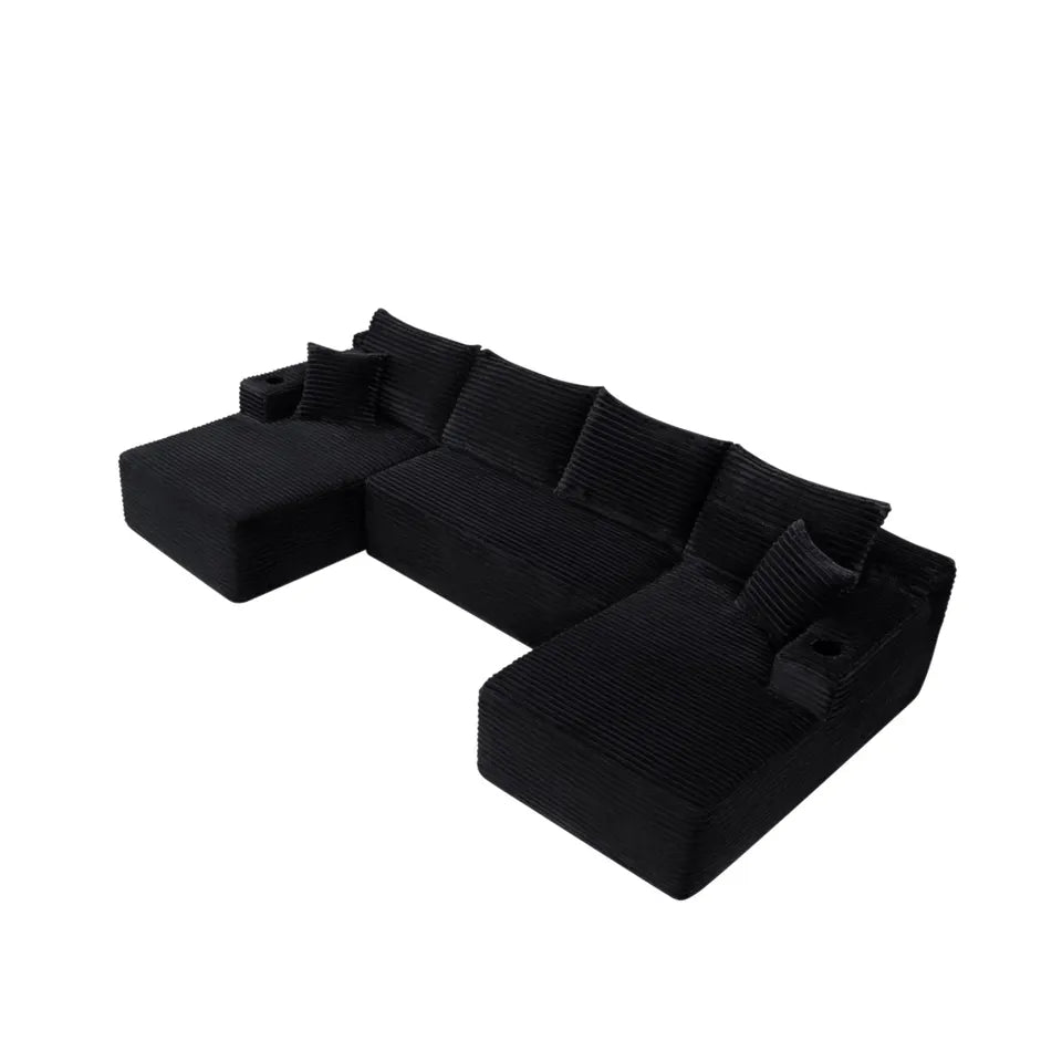 134" Cloud Sectional Sofa with U-Shape Chaise