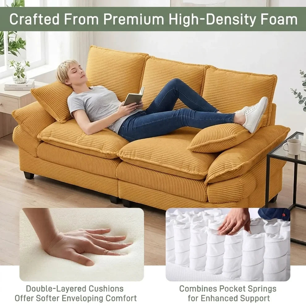 83" Corduroy Loveseat