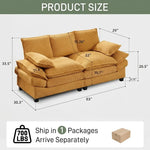 83" Corduroy Loveseat