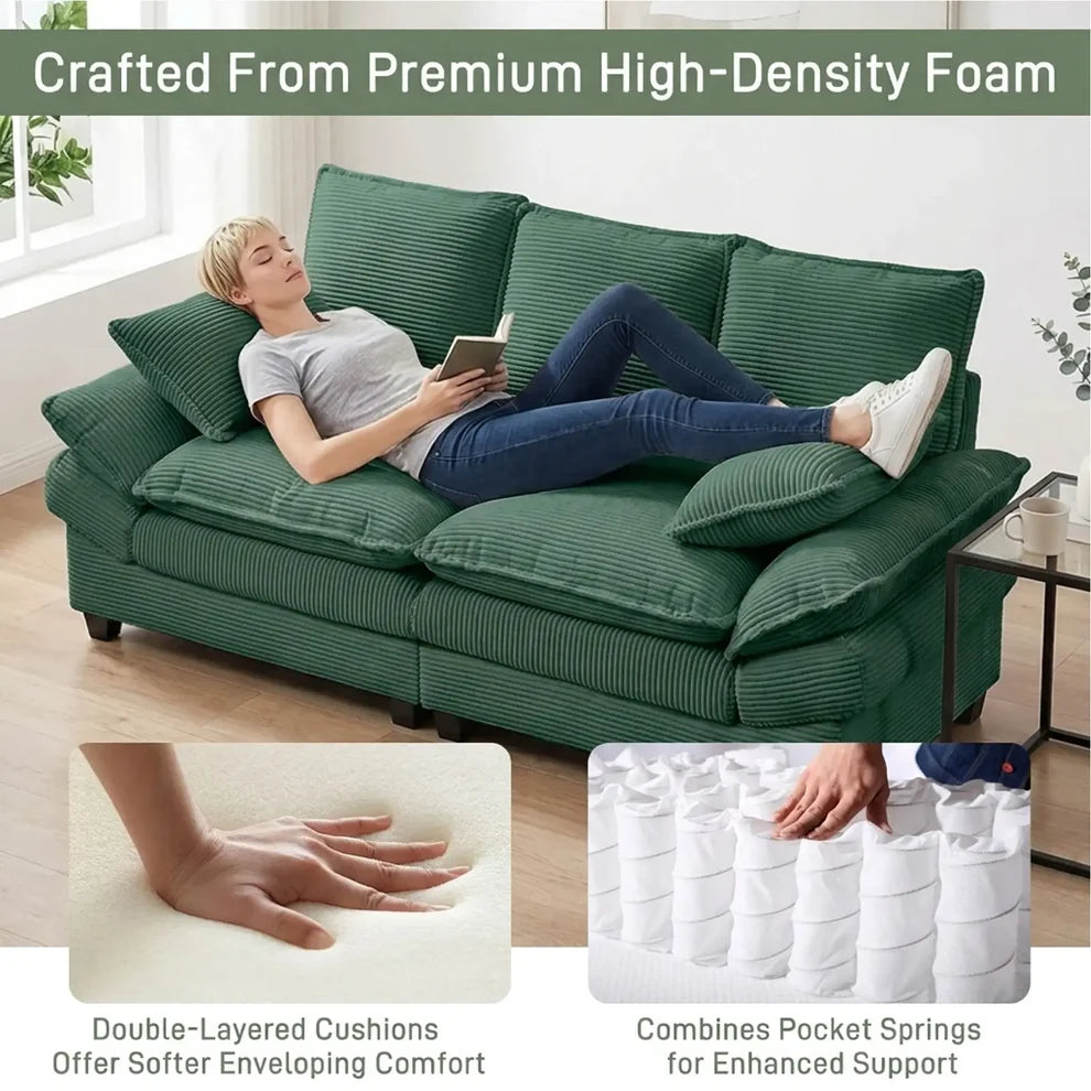 83" Corduroy Loveseat