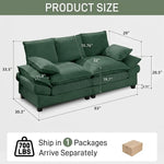 83" Corduroy Loveseat