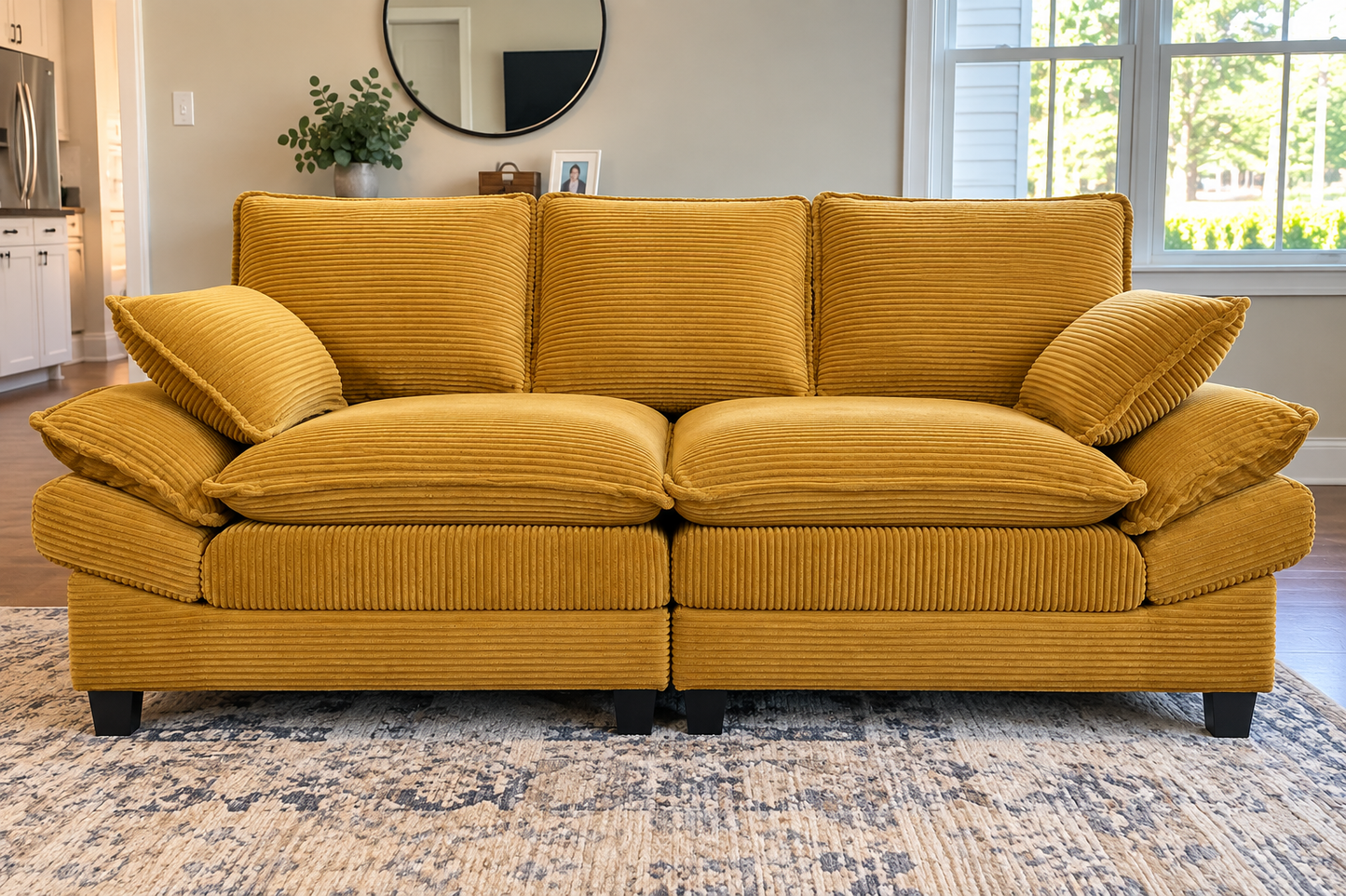 83" Corduroy Loveseat