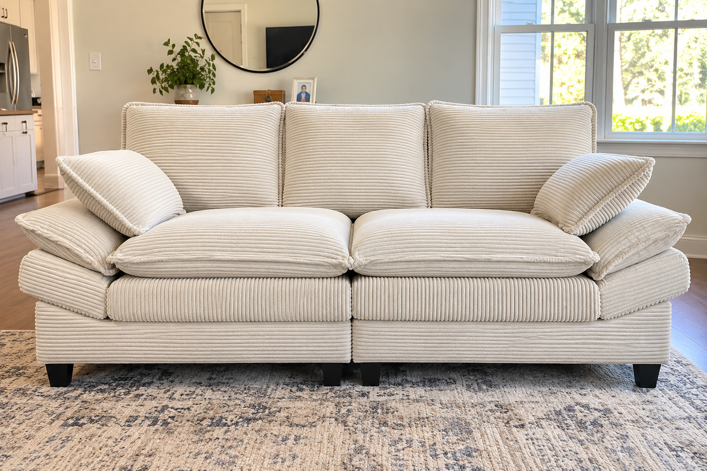 83" Corduroy Loveseat