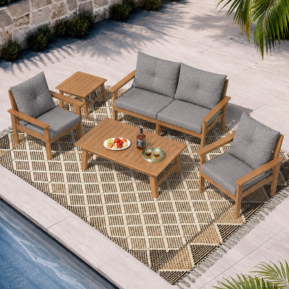 Four-seater outdoor sofa