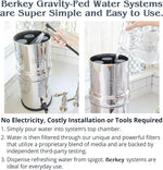 Combo Pack - 2 Berkey PF-2 Fluoride and Arsenic Reduction Elements + 2 NSF 42/372 Certified Phoenix Gravity New Millennium Edition Filter Elements