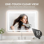 LED Bathroom Mirror with Lights Backlit 48x32 Inches