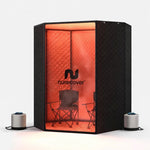 Nurecover SaunaPlus — XL Portable Home Sauna w/ Dual Steamers + Red Light (Brand New)