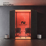 Nurecover SaunaPlus — XL Portable Home Sauna w/ Dual Steamers + Red Light (Brand New)