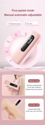IPL Hair Removal Laser Permanent Body epilator Painless Device 999,999 Flashes