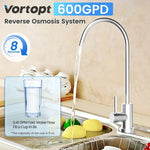 Tankless RO Reverse Osmosis System Under Sink 800 GPD Water Filter Kit