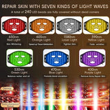 Red Light Therapy Mask 7-Color LED Face Mask Light Therapy with 850nm NIR