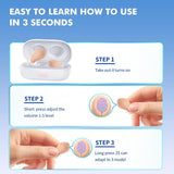 Pair Rechargeable Digital Invisible Hearing Aids Sound Voice Amplifier Mini ITE