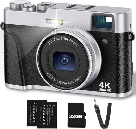 4K Digital Camera 48MP with Wi-Fi & App Control