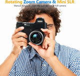 Digital Camera 4K 48MP 60FPS Vlogging Camcorder 16X Zoom w/32GB SD Card