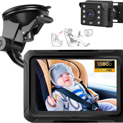 Baby Car Camera Monitor — 4.3" HD Display with Night Vision
