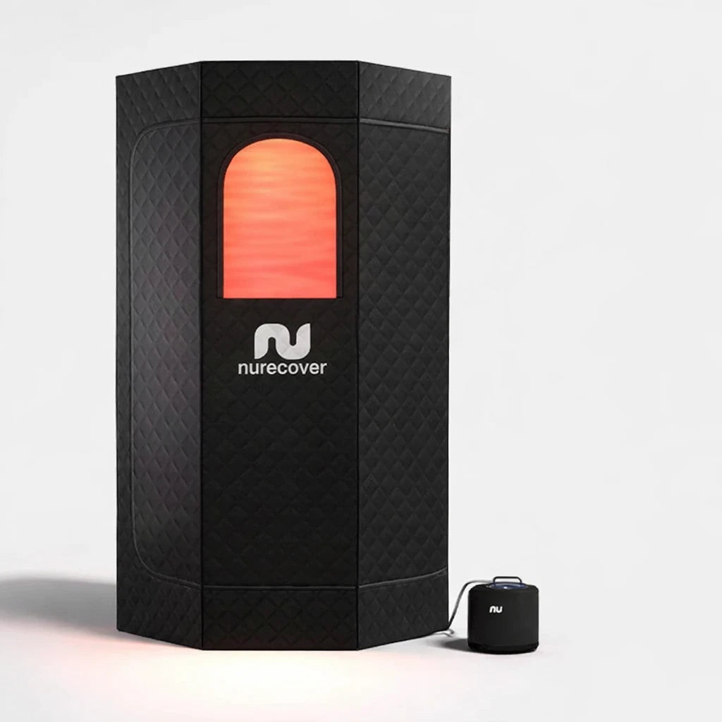 Infrared Sauna Portable Steam Sauna with Red Light Folding Chair Remote Control