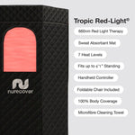 Nurecover Portable Steam Sauna Tent Full Body Home Spa Red Light Therapy Indoor