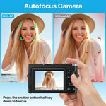 4K Vlogging Camcorder 48MP with HDMI Out — 18X Zoom