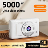 Digital Camera with 32GB Card 50MP 1080P 2.4” Screen 8X Zoom Anti-Shake