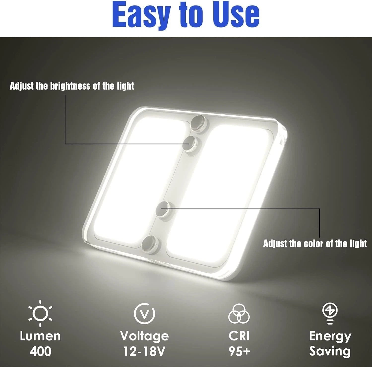 12V LED RV Ceiling Dome Light RV Interior Lighting for Trailer Camper Truck Boat