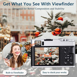 Digital Camera 48MP 60FPS 4K Video Wi-Fi & App Control Photo 16x Zoom VLOG 32G SD