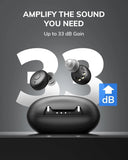 Rechargeable Digital Hearing Aids Invisible ITE Mini Sound Voice Amplifier Pair