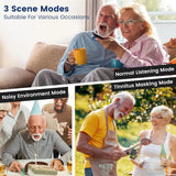 Pair Rechargeable Digital Invisible Hearing Aids Sound Voice Amplifier Mini BTE