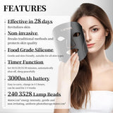 Red Light Therapy Mask 7-Color LED Face Mask Light Therapy with 850nm NIR