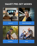 Rechargeable Digital Hearing Aids Invisible ITE Mini Sound Voice Amplifier Pair