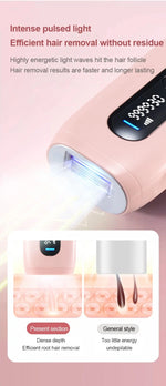 IPL Hair Removal Laser Permanent Body epilator Painless Device 999,999 Flashes