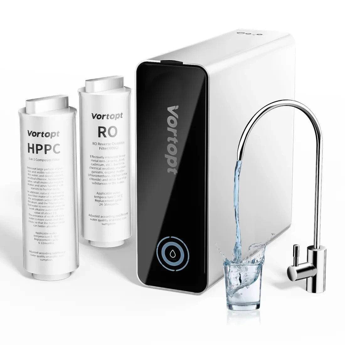 Tankless RO Reverse Osmosis System Under Sink 800 GPD Water Filter Kit