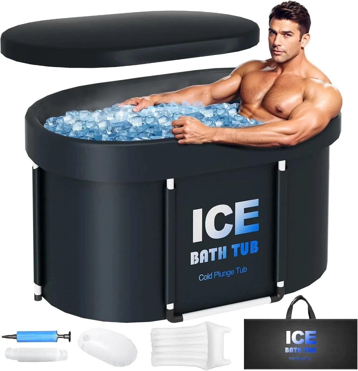 Ice Bath Tub XL Portable Cold Water Plunge Recovery Therapy 112 Gallon NEW