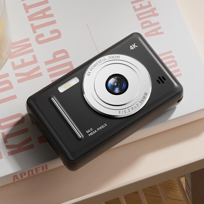 Digital Camera with 32GB Card 50MP 1080P 2.4” Screen 8X Zoom Anti-Shake
