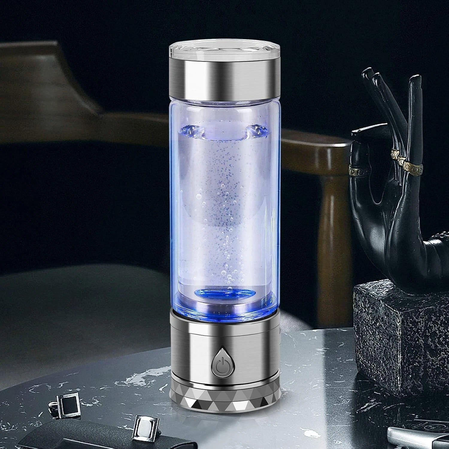Portable Hydrogen Water Bottle 4000ppb - SPE PEM Technology 2025 NEW!