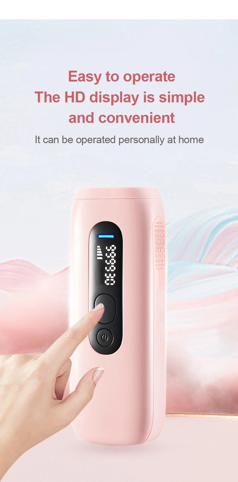 IPL Hair Removal Laser Permanent Body epilator Painless Device 999,999 Flashes